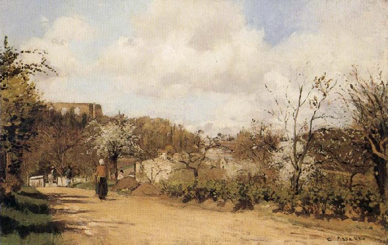 Camille Pissarro Spring in Louveciennes Sweden oil painting art